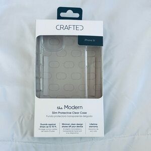 Crafted Transparent Protective Case for iPhone 16